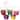 5 Assorted Color Bamboo Wicker Round Baskets with Handles for Easter, Birthday, Gift Packing, Halloween, and Candy Baskets