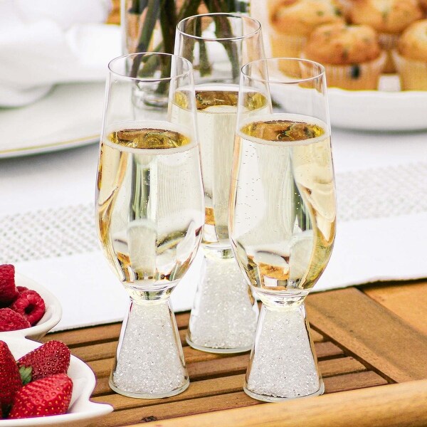 Baseless store champagne glasses