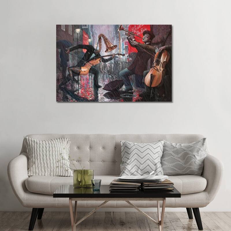 iCanvas "Life Is A Dance In The Rain V" by Adrian Borda Canvas Print - 32x48x1.5