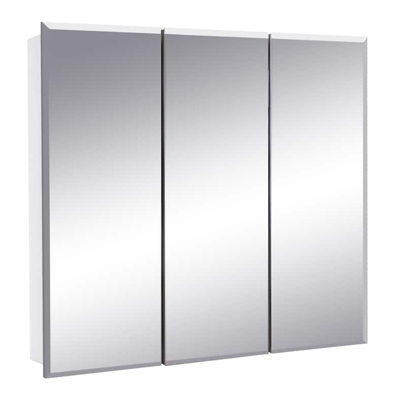 Design House Cyprus Recessed Mount Bathroom Medicine Cabinet Mirror