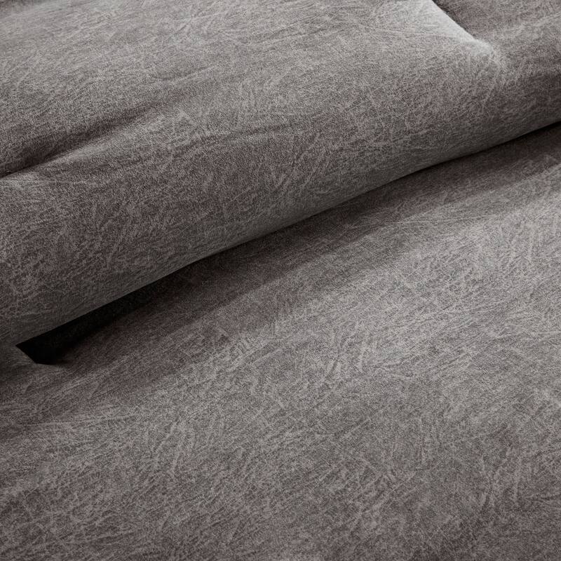 GDF Studio - Faux Suede Lodge Comforter Set with Decorative Pillows