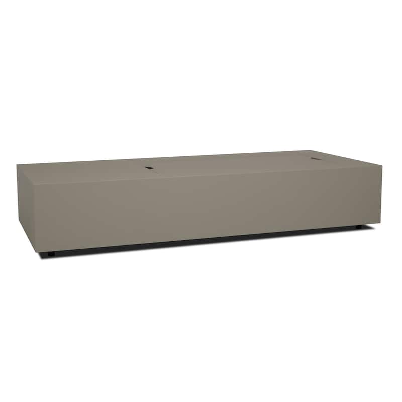 Aegean 75" Asymmetrical Rectangle Steel LP or NG Fire Pit Table