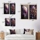 preview thumbnail 4 of 11, Designart "Purple Dahlia Flower" Dahlia Framed Wall Art Set Of 2 - Purple Wall Art Set Of 2