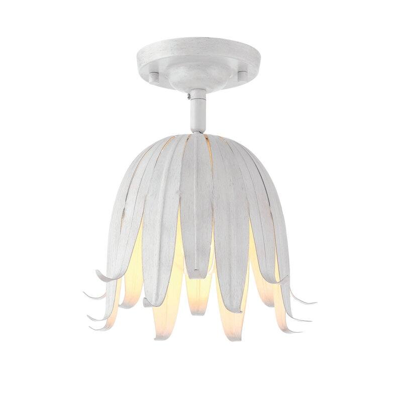 Acroma 1-Light Steel Dimmable Semi Flush Mount - N/A