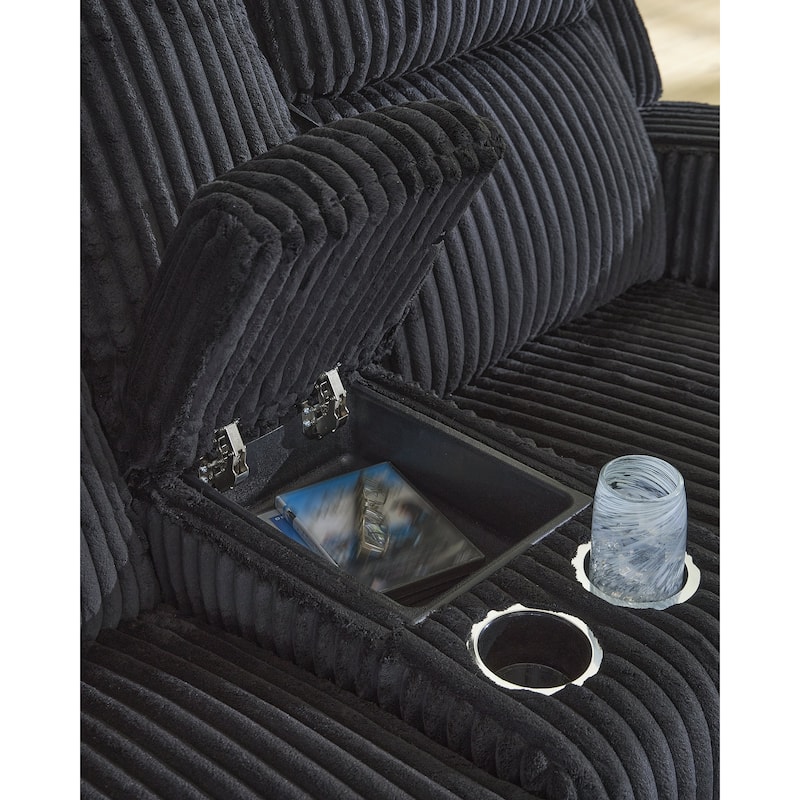 Signature Design by Ashley TwinBrooke Power Reclining Loveseat with Console - 78"W x 44"D x 42"H