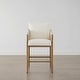 preview thumbnail 46 of 48, Lynn Counter Height Bar Stool with Braid Wood Arm Set