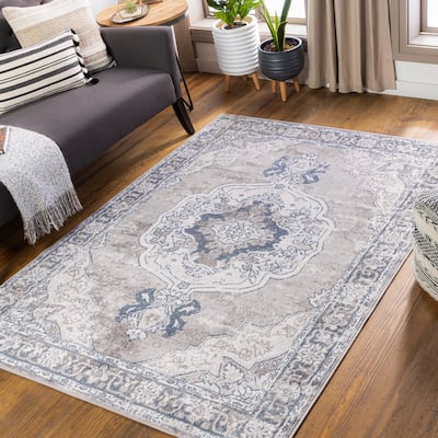 Livabliss Akiva Vintage Medallion Area Rug
