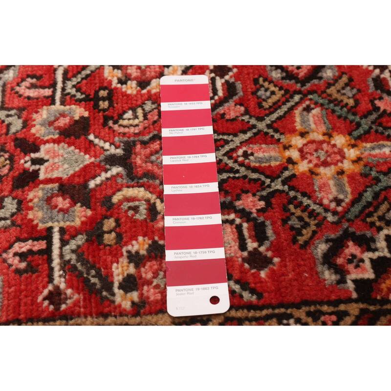 ECARPETGALLERY Hand-knotted Andelz Red Wool Rug - 3'4 x 9'10