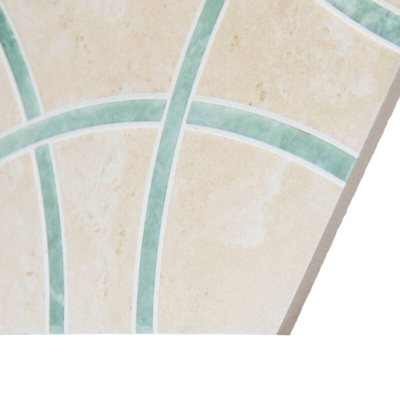 Merola Tile Bari Hex Travertino Jungle 11-1/4" x 13" Porcelain Floor and Wall Tile