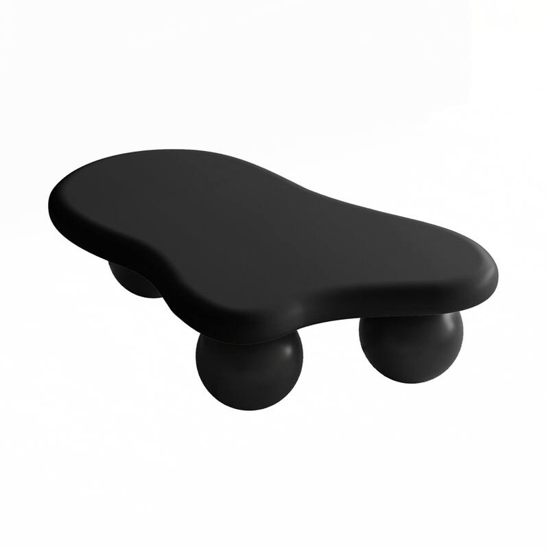 Cloud Shaped Coffee Table with 3 Ball Legs