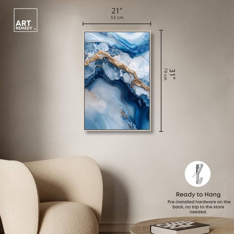 Molten Topaz II Canvas by Art Remedy