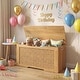 preview thumbnail 2 of 8, Costway Kids Storage Bench, 40” Toy Box with Flip Top, 2 Metal Hinges - 40” × 16” × 20”(L × W × H)