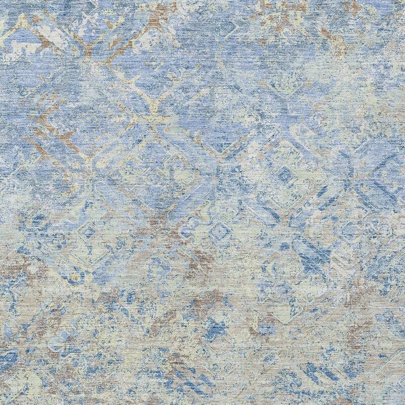 HomeRoots Geometric Transitional Rectangle Outdoor Rug