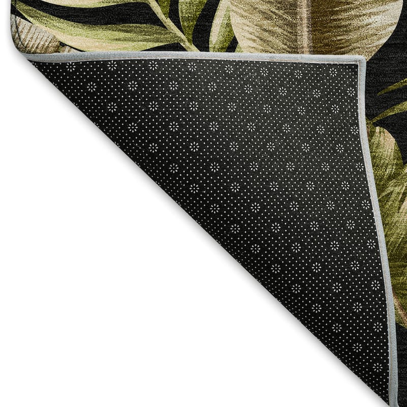 Premium Washable Super Soft Tropical Palms Mayfield Rug