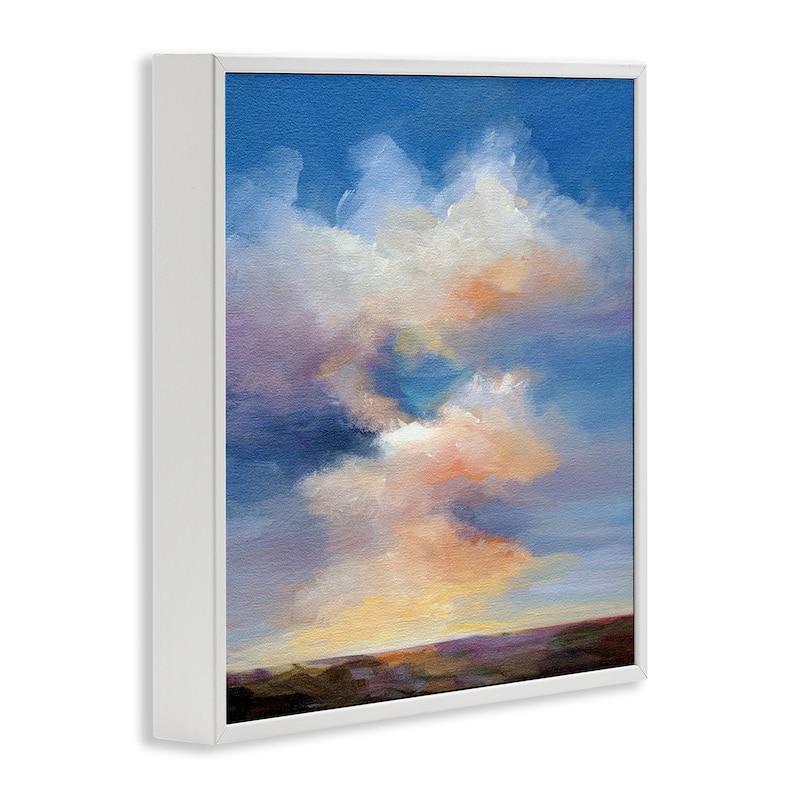 Stupell Luminous Sunset Clouds Framed Giclee Art Design By Karen Hale