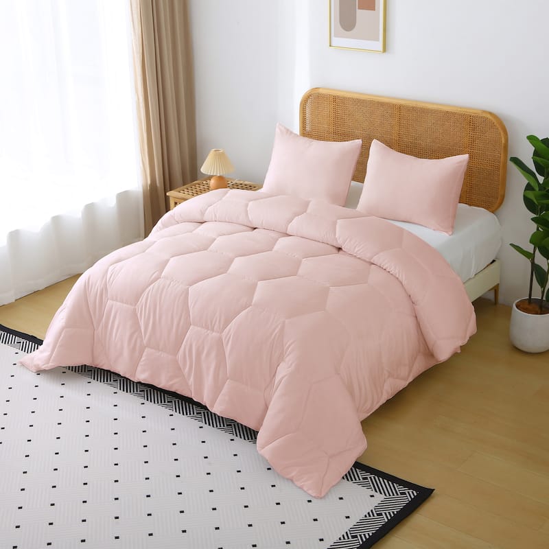 Better Style Home Microfiber Honeycomb Comforter Sets