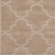 preview thumbnail 16 of 56, Hand-Woven Amy Tone-on-Tone Lattice Wool Rug - 3' x 5'