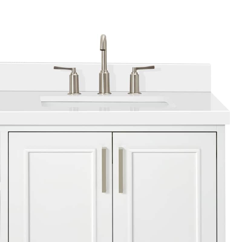 Ariel M073DWQRVO Stafford 73" Free Standing Double Basin Vanity Set