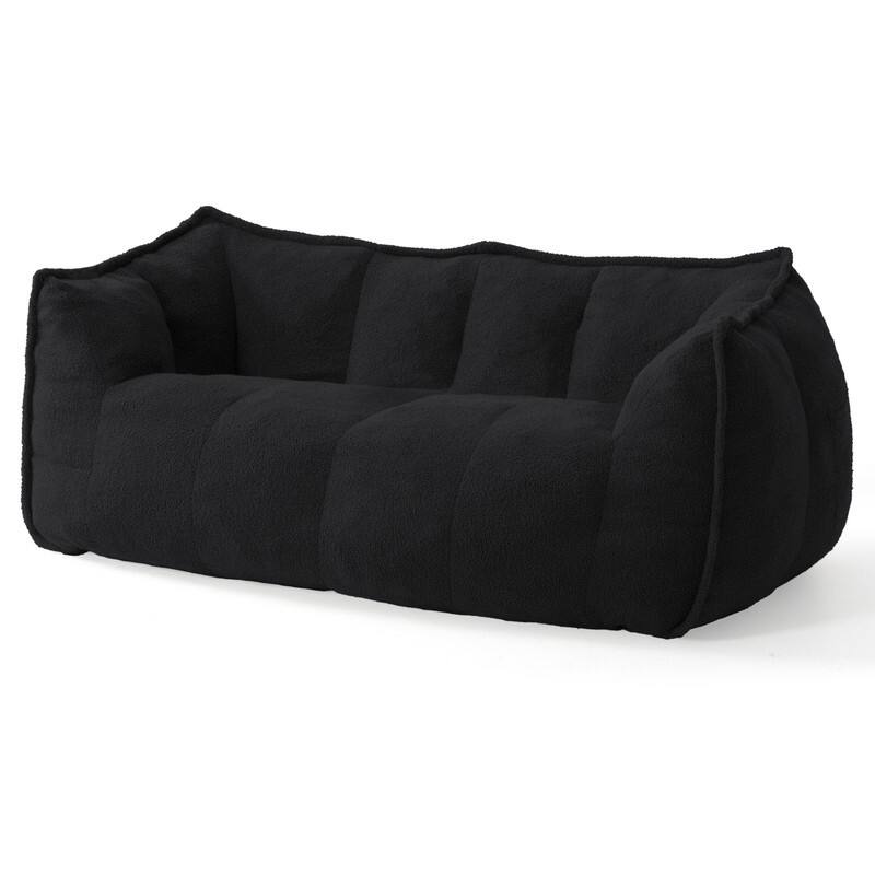 Teddy Fleece 2-Person Bean Bag Sofa