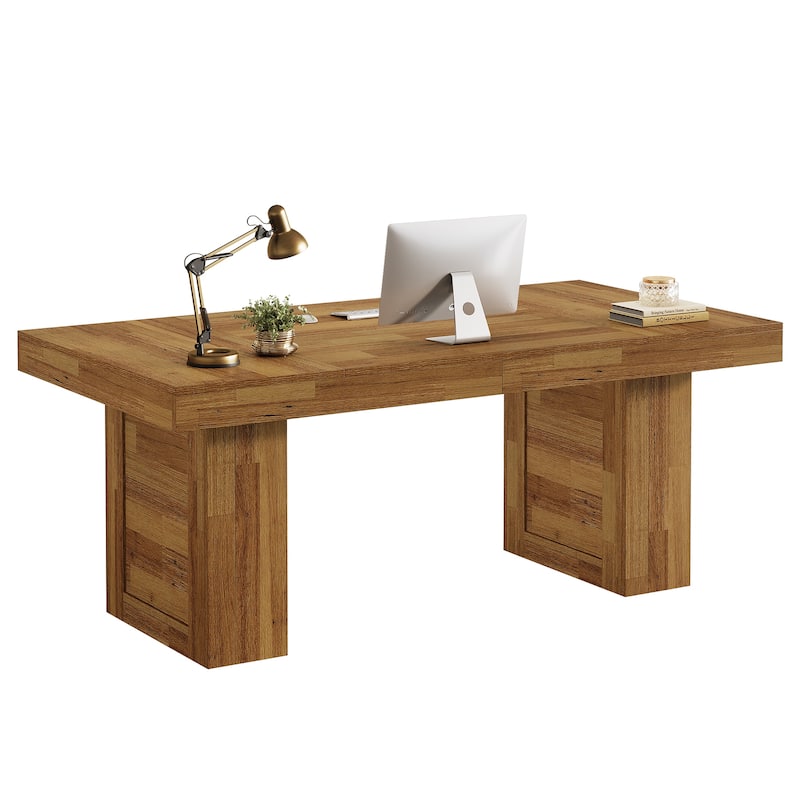 Large Computer Desk, Executive Desk, Home Office Writing Table, Conference Table Business Workstation for Working,Meeting