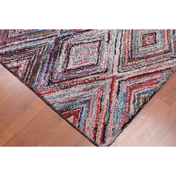 3'4x5' Hand Tufted Wool Zig Zag Medley Multi Color Wool Area Rug Oriental  Area Rug Multi Color, Color - 3'4 x 5' - On Sale - Bed Bath & Beyond -  31310769