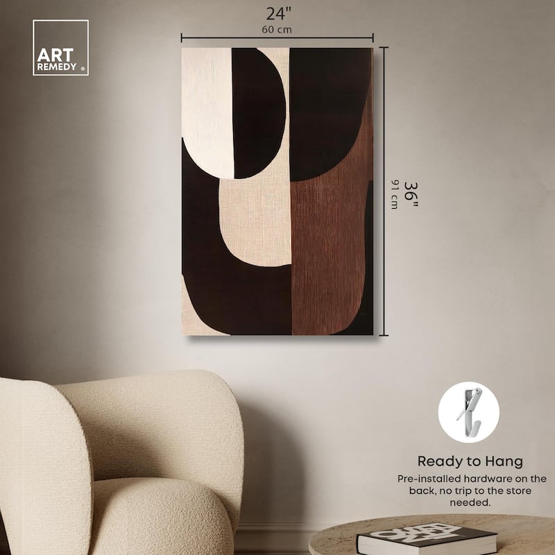 Quartet in Brown I Canvas by Art Remedy, Gallery Wrapped