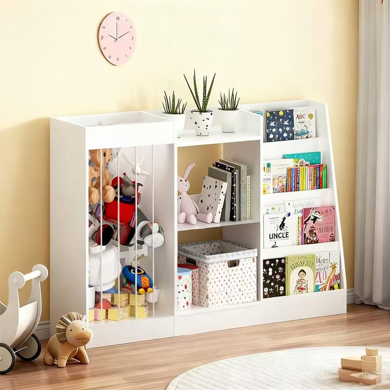 Kids Bookshelf and Toy Storage, 3-Tier Book Shelf for Kids Rooms