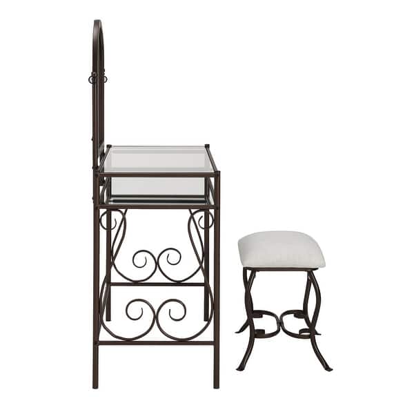 wrought iron dressing table designs Amazon.com: TOMYEUS Makeup Table White Dressing Table Multifunctional Dressers Bedroom Dressing Table 2 Large Drawers Gold Wrought Iron Table Legs Vanity Desk (Color : Only 80cm Table) : Everything Else