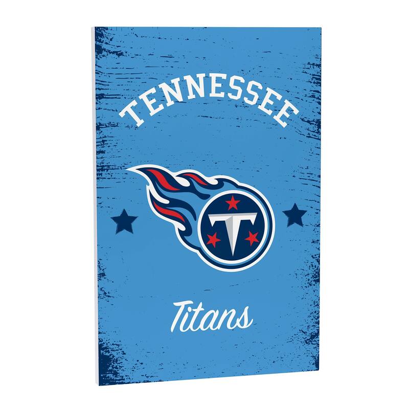 Tennessee Titans Wooden Door Decor Wall Sign - Multi-Color - 16 x 24