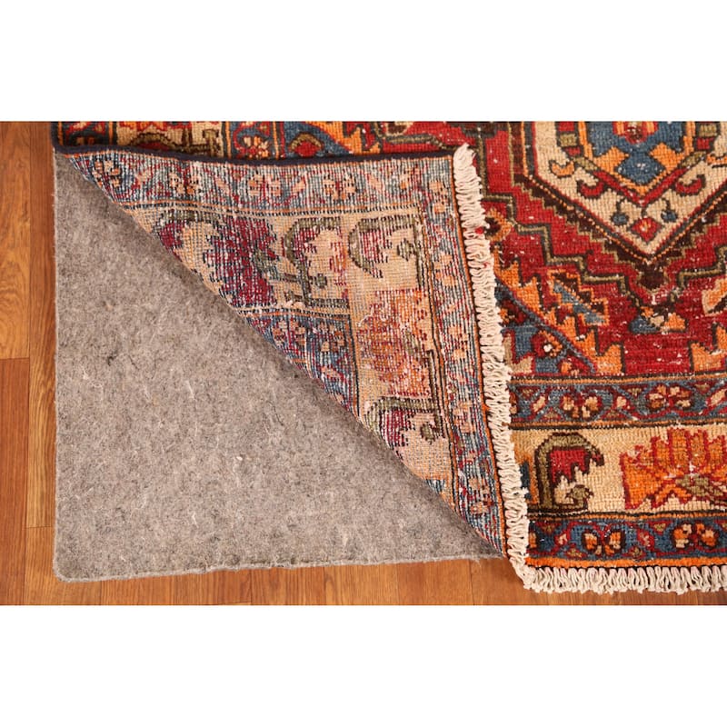 Hand Knotted Oriental 100% Wool Carpet Traditional Geometric Red Bakhtiari Area Rug - 9' 6'' X 5' 0''