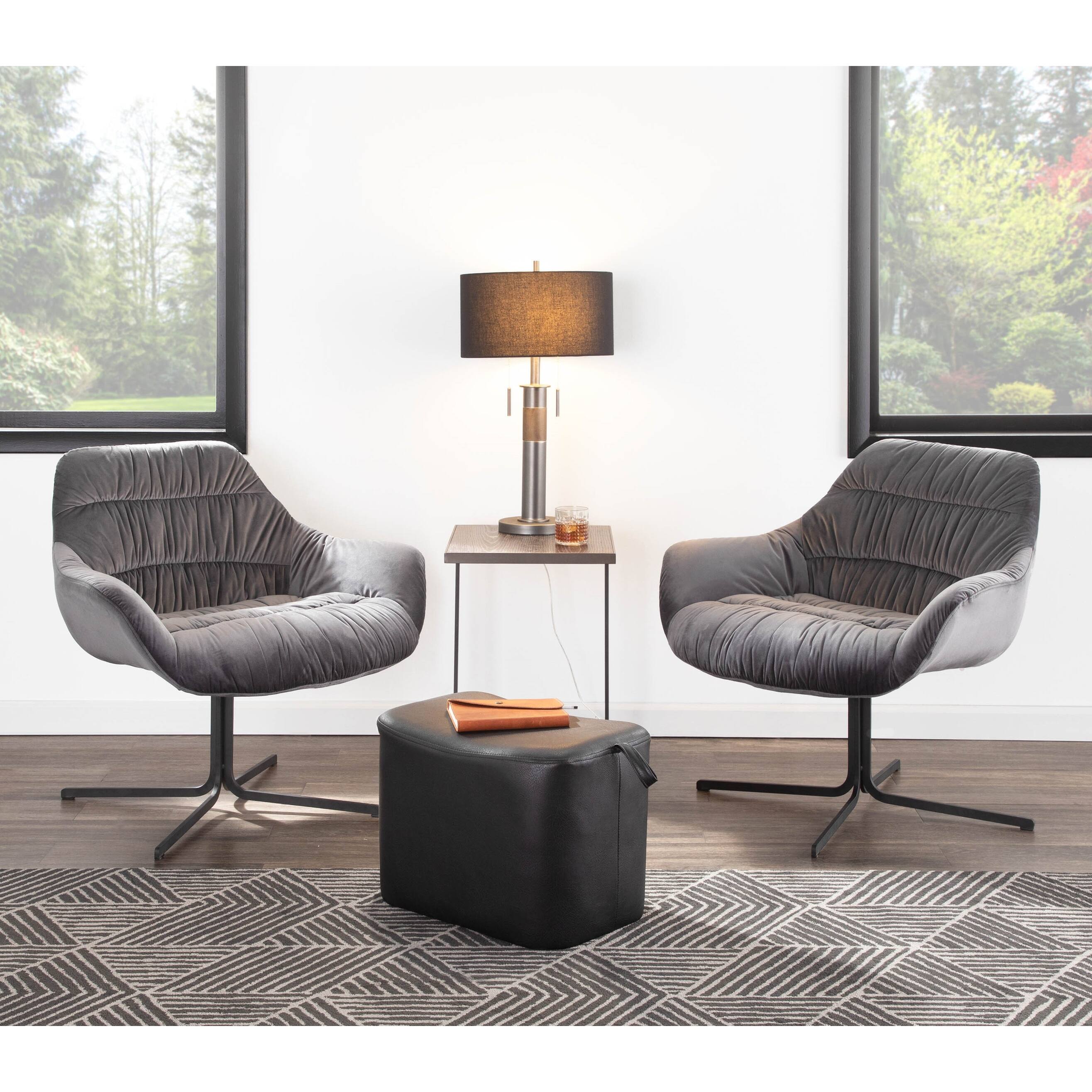Carson Carrington Wayne Swivel Lounge Chair - Picture 14 of 14