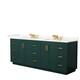 Option Green, Gold Trim, Giotto Quartz Top
