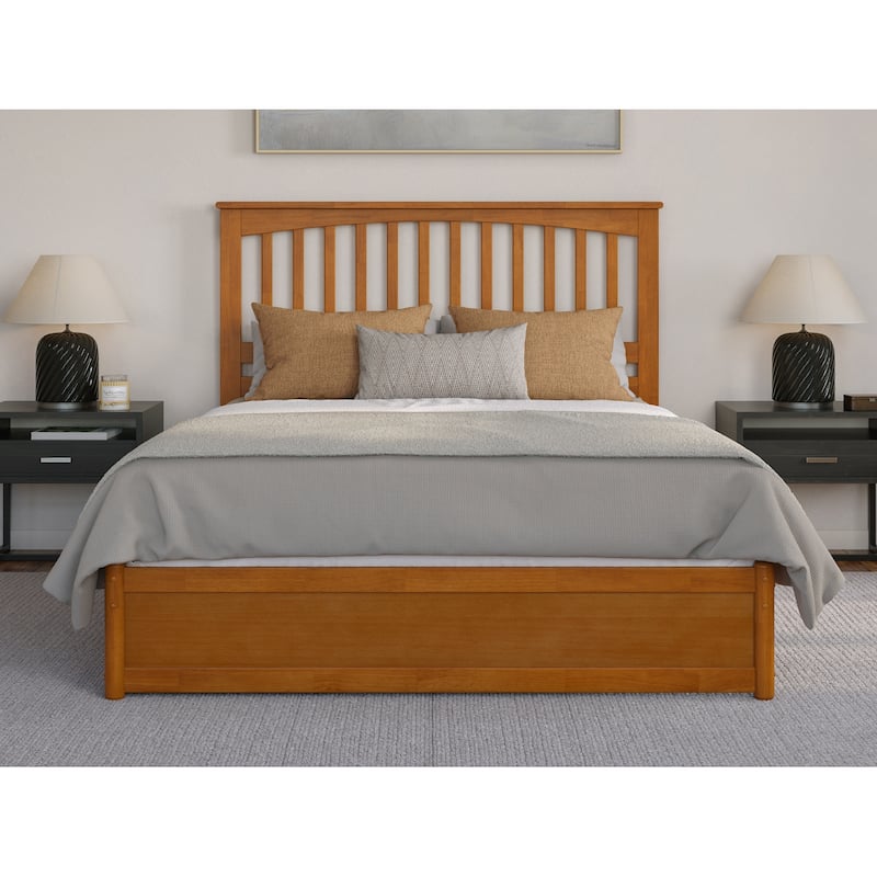 Everett Platform Bed with Panel Footboard and Storage Drawers