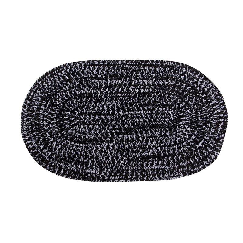Better Trends Chenille Solid & Tweed Braid Collection is Durable and Stain Resistant Reversible Indoor Area Utility Rug