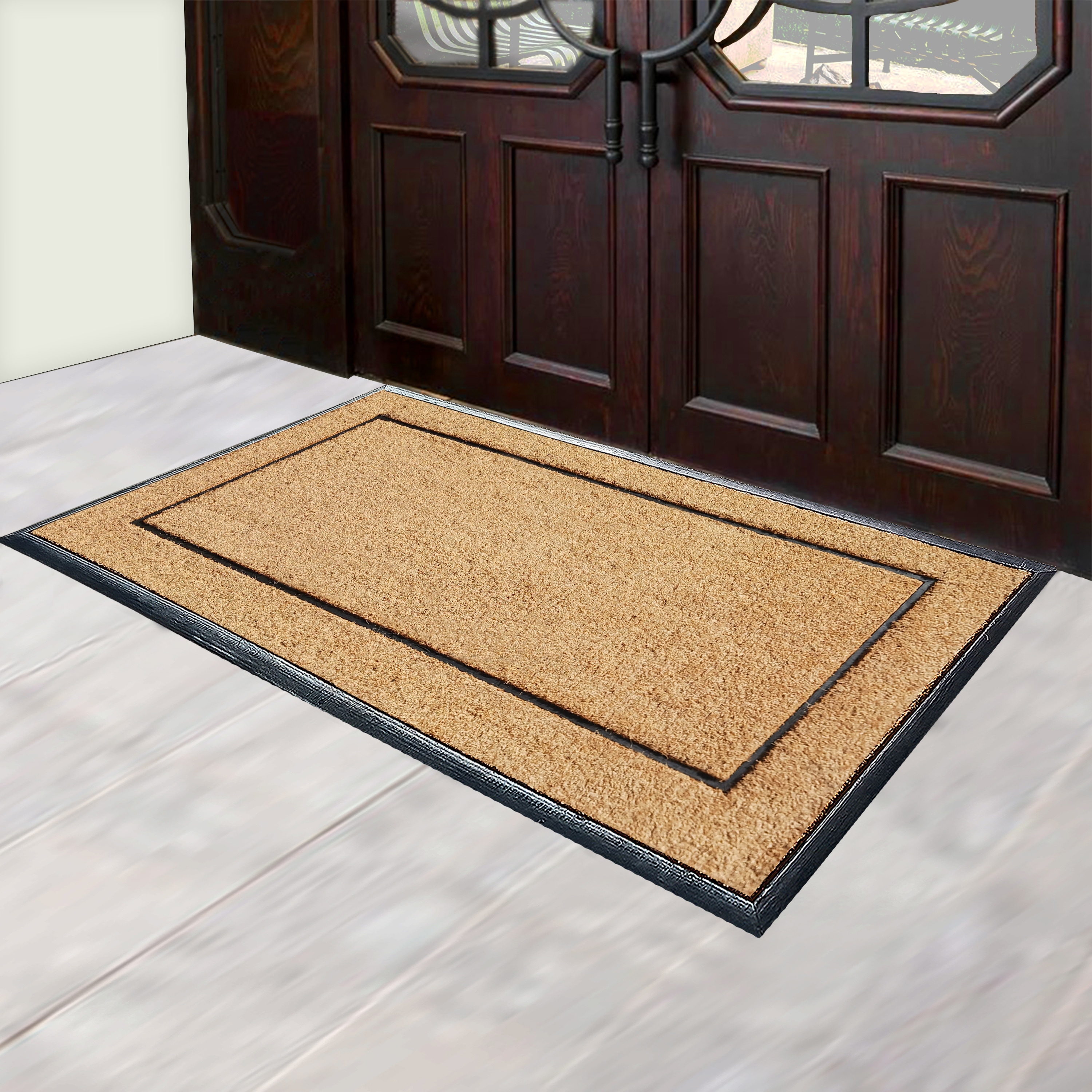 A1HC Natural Coir & Rubber Extra Large Door Mat, 36”X72”, Thick Durable  Doormat for Outdoor Entrance, Heavy Duty, Low Pile, Easy to Clean, Long