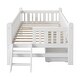 preview thumbnail 15 of 28, Bedroom Wood Twin Size Platform Bed with Both Sides Guardrail and 2 Storage Drawers, Kids Bed Frame with Slats Support