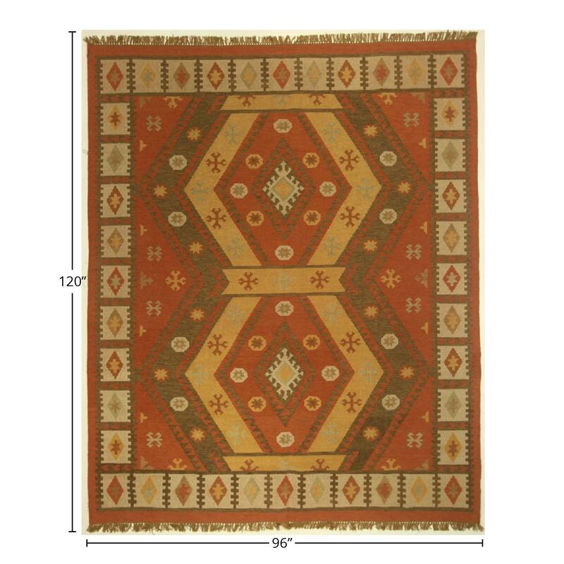 Desert Red Area Rug - 8' 0'' X 10' 0'' - 8' 0'' X 10' 0''