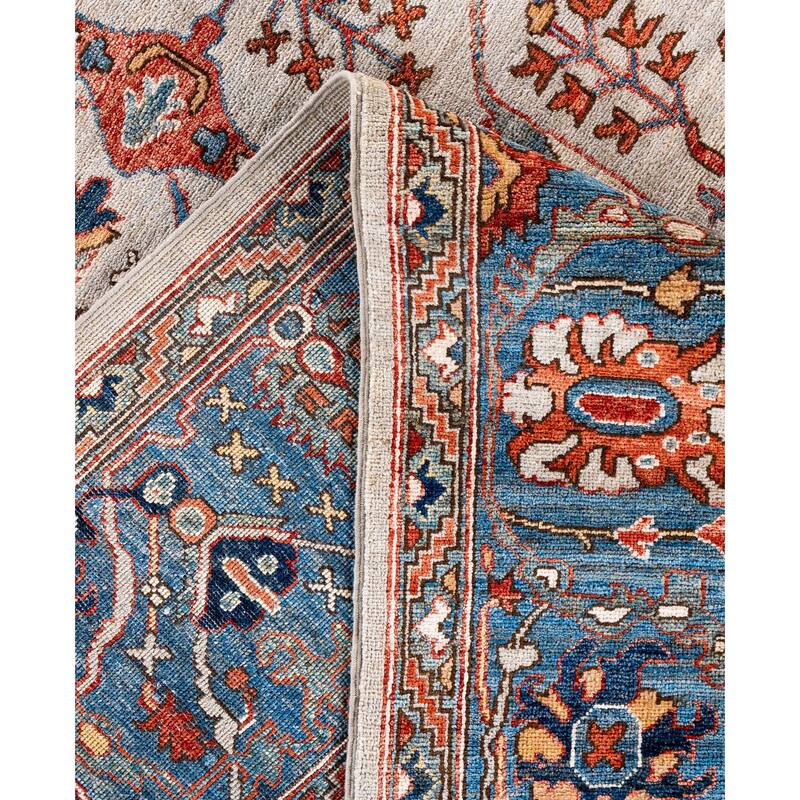 Serapi One-of-a-Kind Hand-Knotted Area Rug - Gray - 8' 11" x 12' 0"