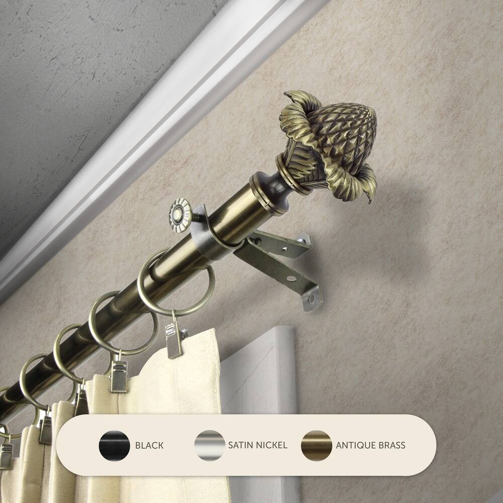 InStyleDesign Thistle Adjustable Curtain Rod 13/16 inch dia.