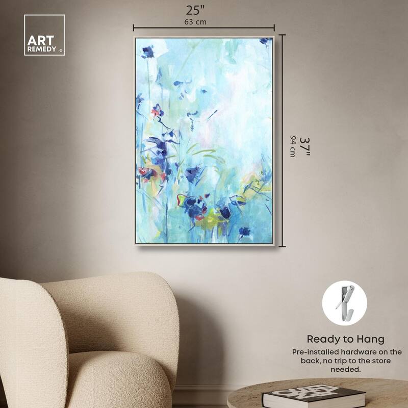 Heavenly Blue I Canvas by Art Remedy