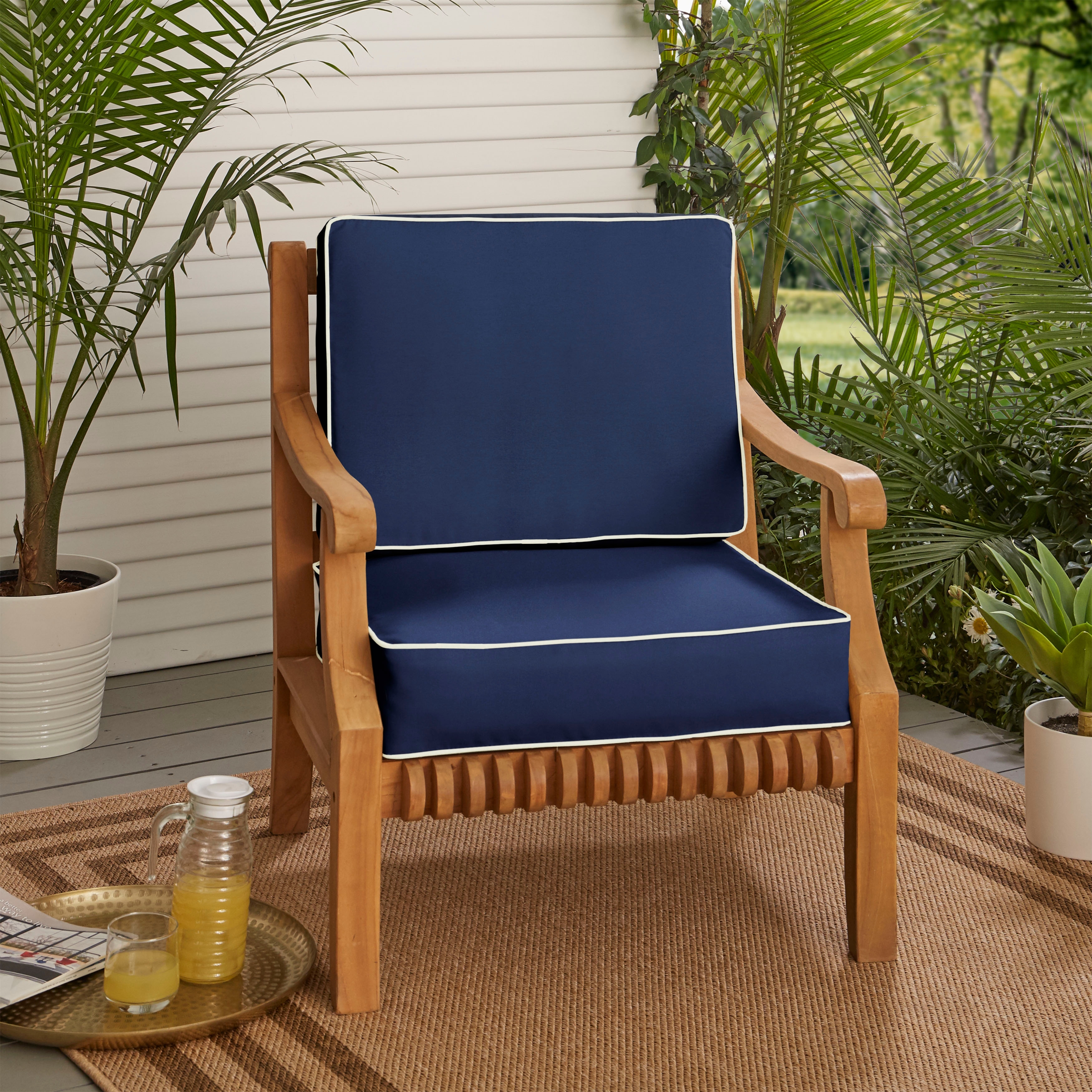 22x22 outdoor top seat cushions
