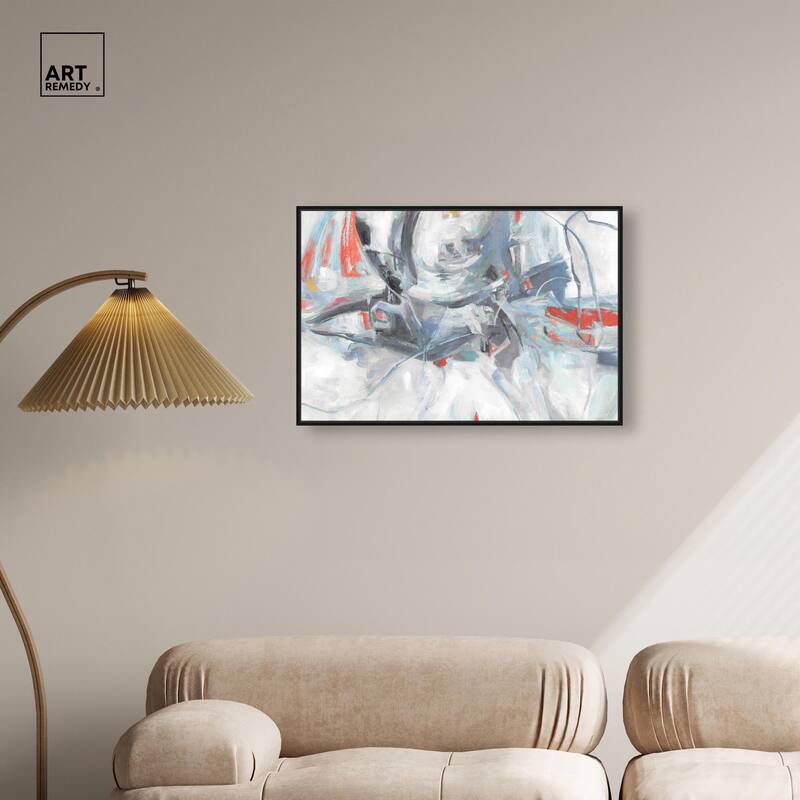Grey Touches Canvas by Art Remedy