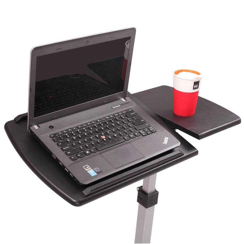 40.9"Home Use Multifunctional Lifting Computer Desk Brown/Black
