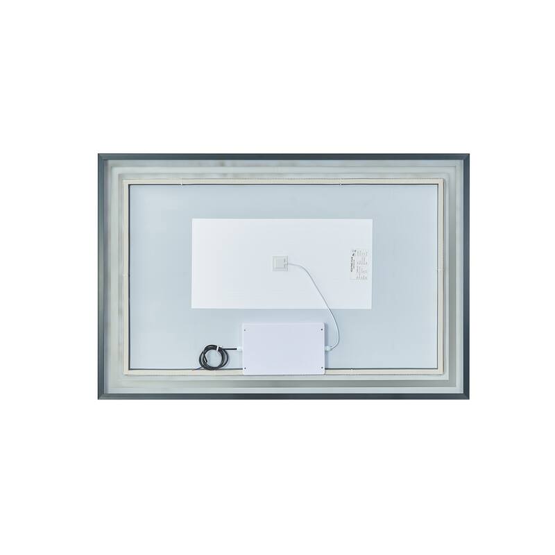 48" Rectangular LED Lighted Accent Bathroom/Vanity Wall Mirror - 48