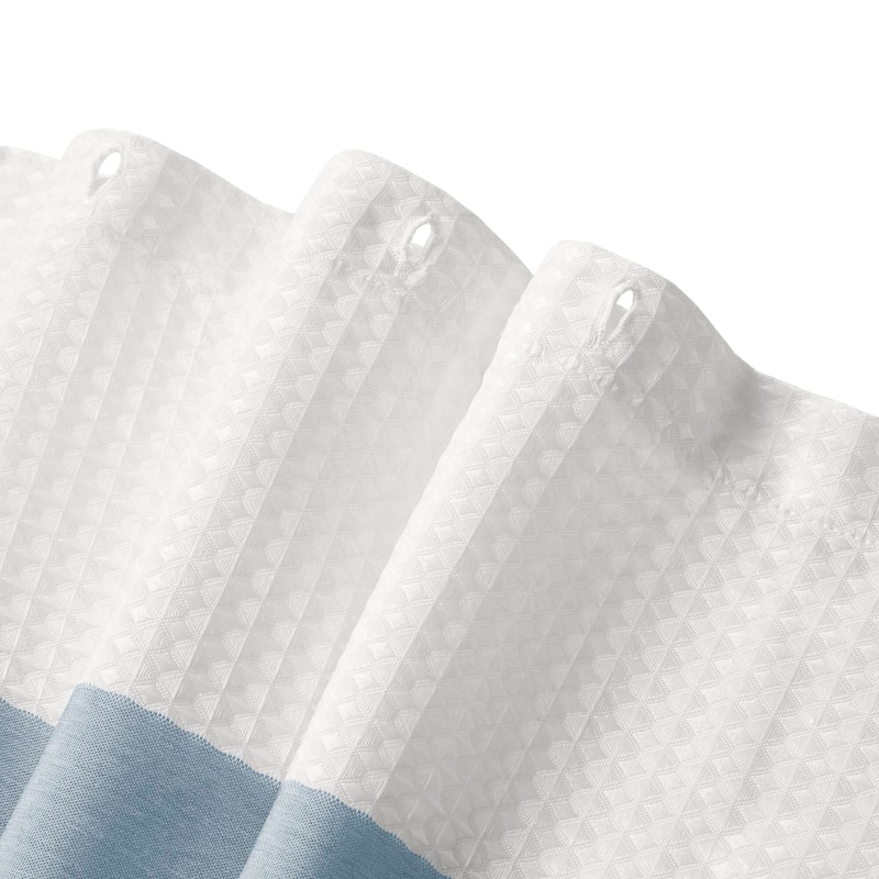 Madison Park Spa Waffle Shower Curtain with 3M Treatment