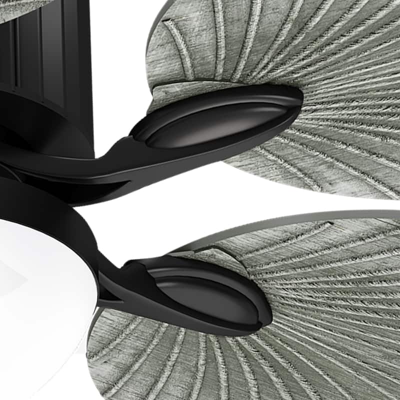 Moasis 44 Inch 5 Blades Tropical Palm Ceiling Fans with Lights and Remote Control