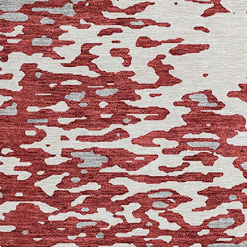 HomeRoots Abstract Transitional Rectangle Outdoor Rug