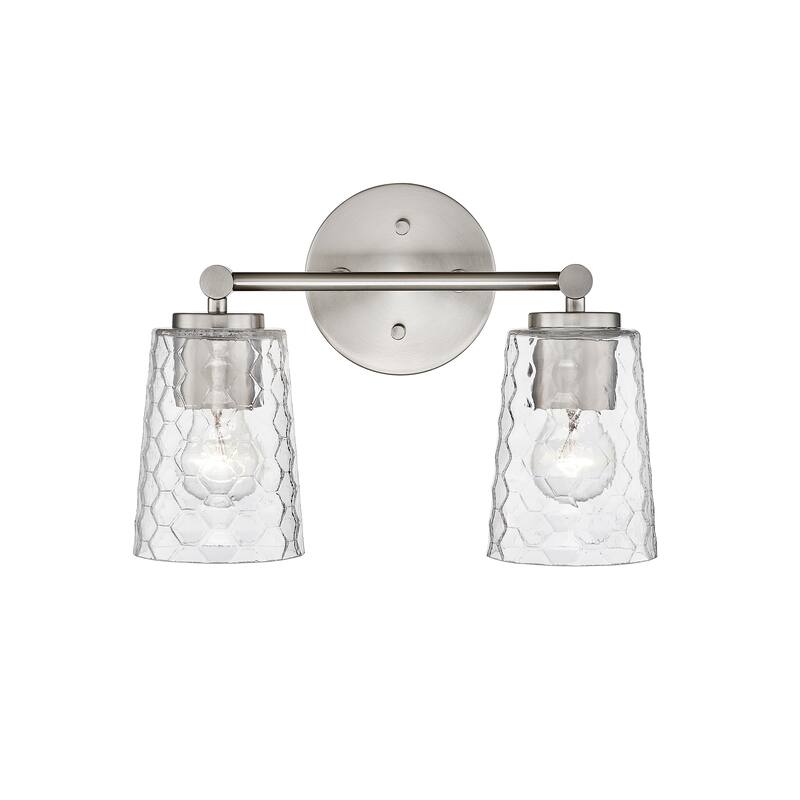 Millennium Lighting Ashli 2/4 Light Vanity Light with Clear Honeycomb Glass Shades