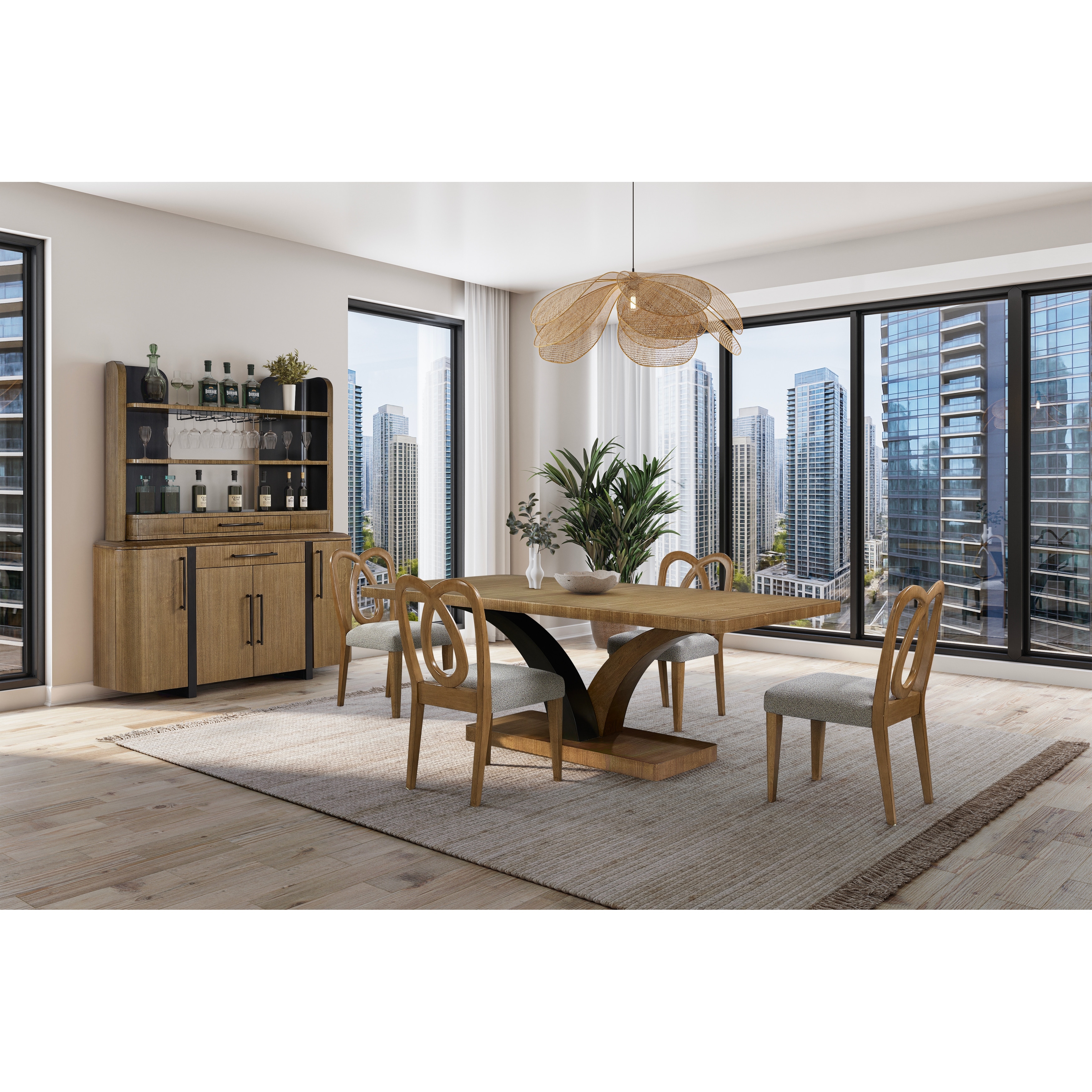 Carved Back Chair (Set of 2)