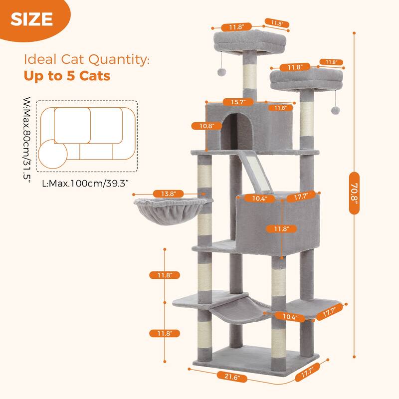 71" Large Cat Tree